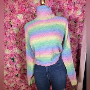 Pastel Women's Knit Turtleneck Sweater